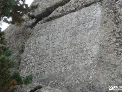 Monumento Natural Peñas del Arcipreste de Hita; sierra aitana lago de san mauricio la tejera negra c